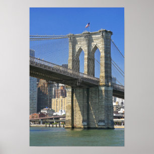 Poster USA, New York, New York. Pont Brooklyn