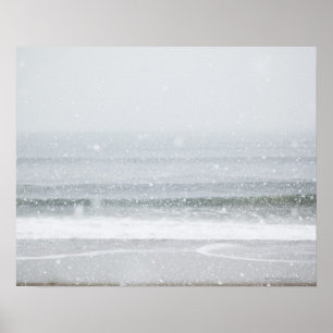 Poster USA, New York State, Rockaway Beach, snow storm 2