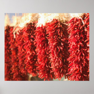 Poster USA, Nouveau Mexique, Père Noël Fe : Centre-vill