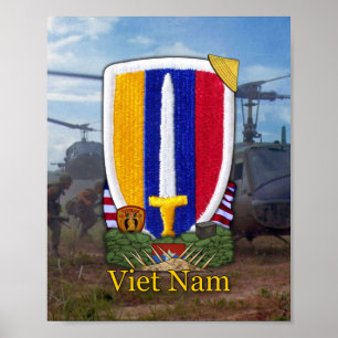 Poster USARV Vietnam Nam War Patch Print