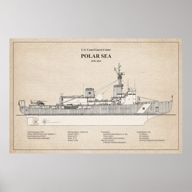 Poster USCG Cutter Polar Sea wagb-11 - SBD (Devant)