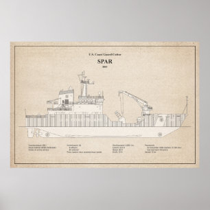 Poster USCG Cutter Spar wlb-206 - SBD