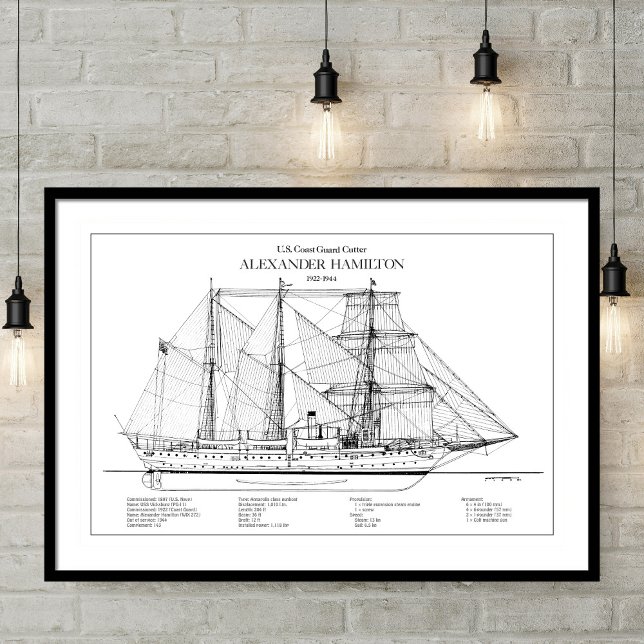 Poster USCGC Alexander Hamilton wix-272 - SBD (Créateur téléchargé)