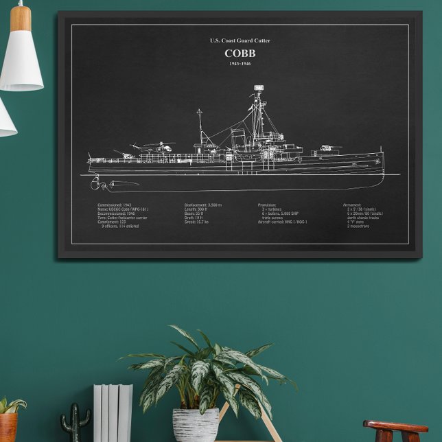 Poster USCGC Cobb wpg-181 - PD (Créateur téléchargé)