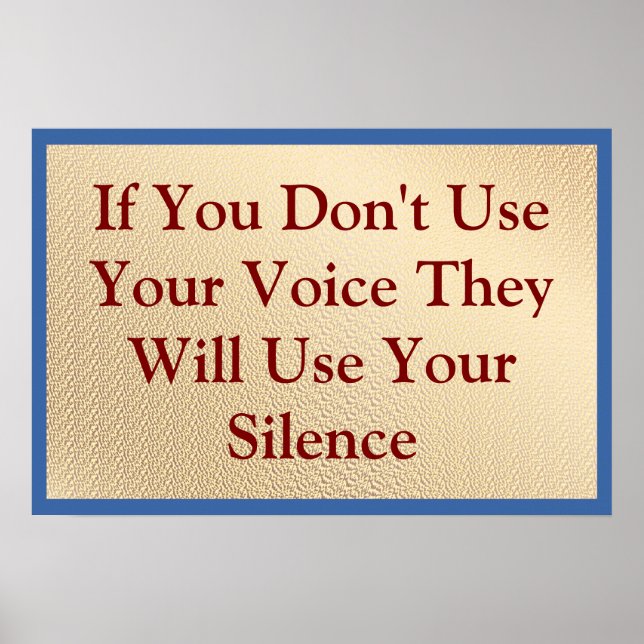 Poster Use our Voice (Devant)