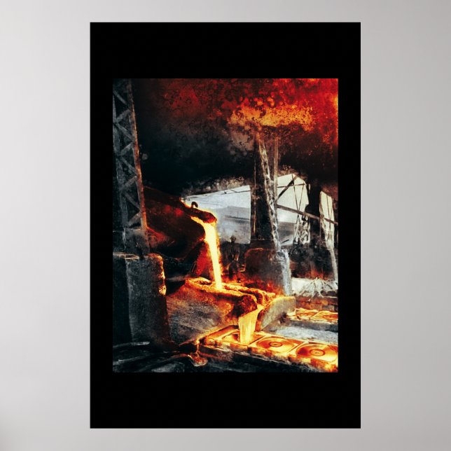 Poster Usine de CD en métal chaud (Devant)