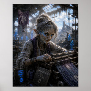 Poster Usine de textile / Tisserande / Rousserie