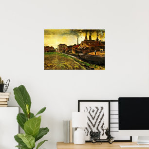 Poster Usine sidérurgique à La Haye par Vincent van Gogh