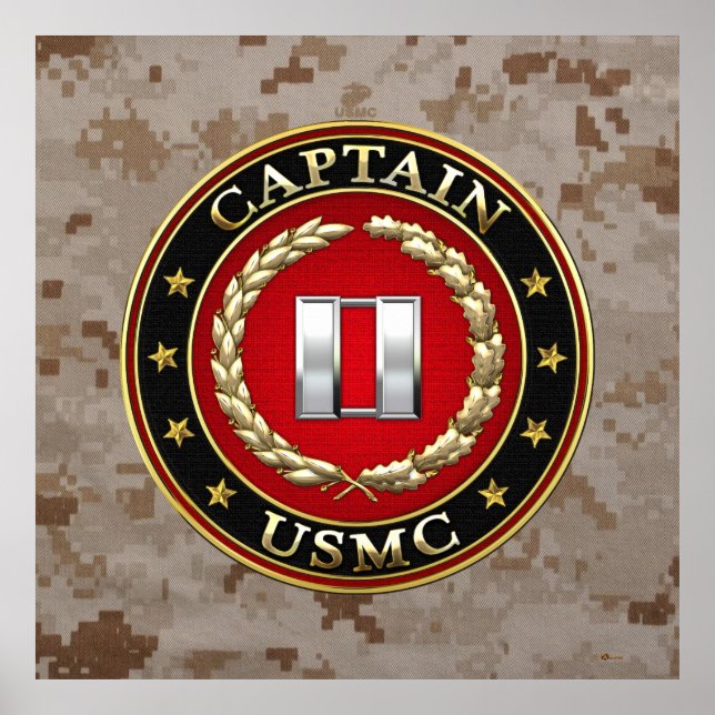 Poster USMC Capt [3D] (Devant)
