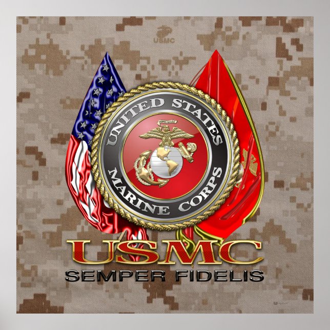 Poster USMC Semper Fi [édition spéciale] [3D] (Devant)