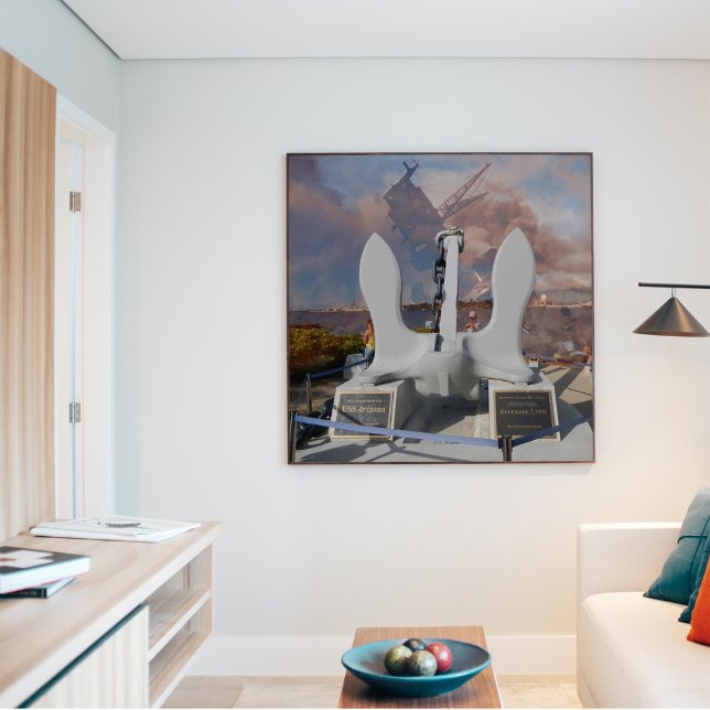 Poster USS Arizona Ancre et navire à Pearl Harbour (Créateur téléchargé)
