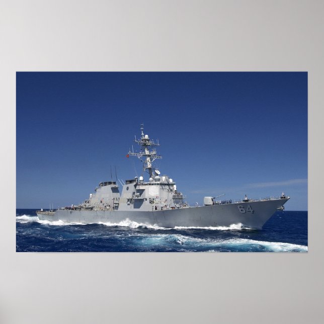 Poster USS Carney (DDG 64) (Devant)
