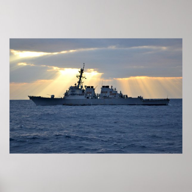 Poster USS Curtis Wilbur (DDG 54) (Devant)