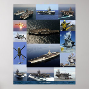 Poster USS Enterprise Collage
