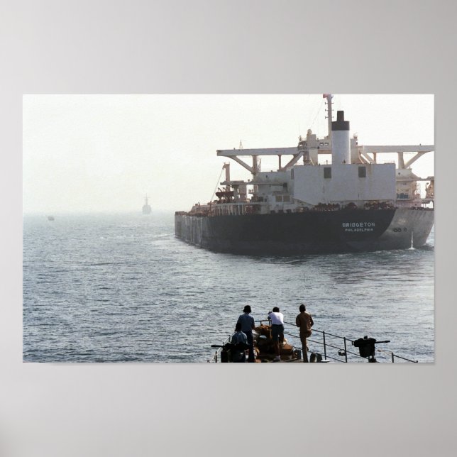 Poster USS Kidd (DDG-993) et U.S. Bridgeton, Earnest Will (Devant)