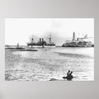 USS Maine dans le port de La Havane