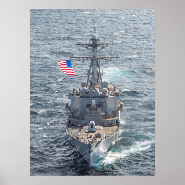 Poster USS Mitscher (DDG 57) (Devant)