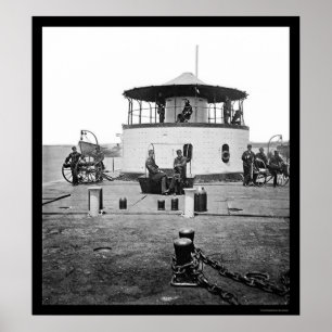 Poster USS Monitor Catskill in Charleston Harbour, SC 186