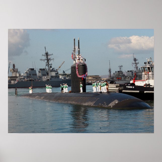 Poster USS Pasadena (SSN 752) (Devant)