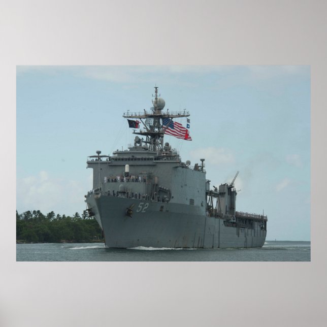 Poster USS Pearl Harbour (LSD 52) (Devant)