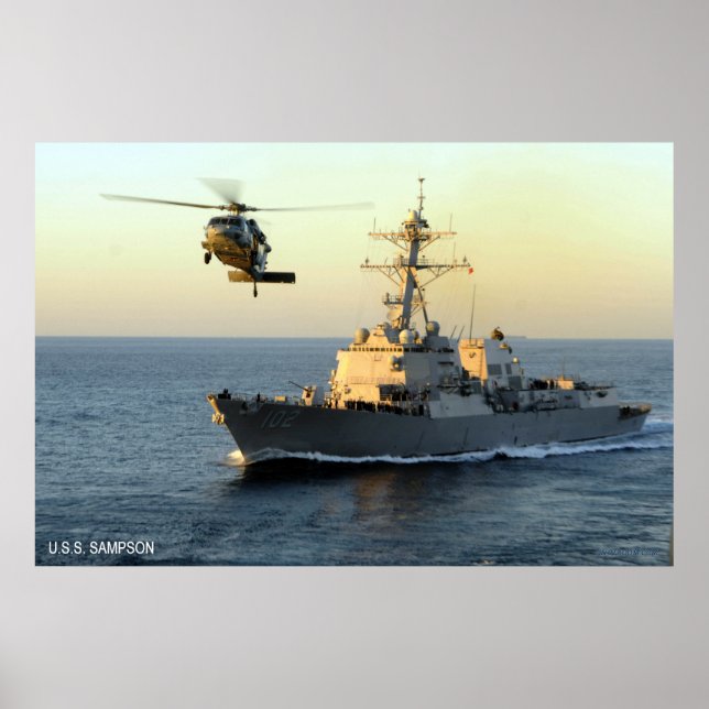 Poster USS Sampson (DDG 102) (Devant)