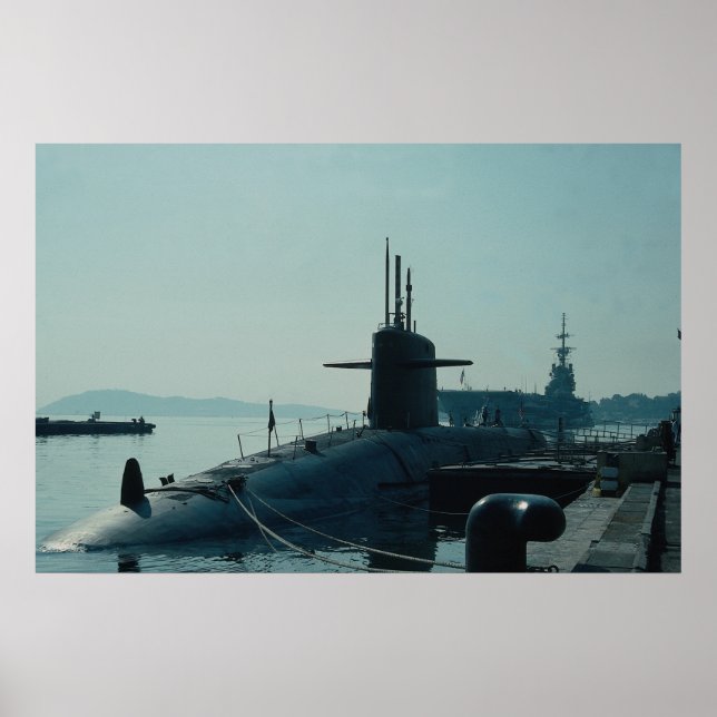 Poster USS Ulysses Grant" sous-marin de missiles balistiq (Devant)