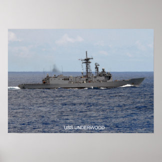 Poster USS Underwood (FFG 36)