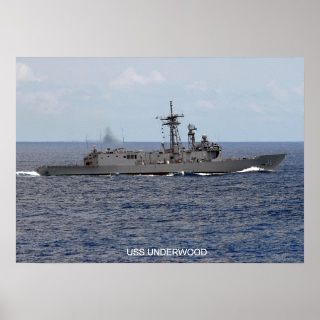 Poster USS Underwood (FFG 36) (Devant)
