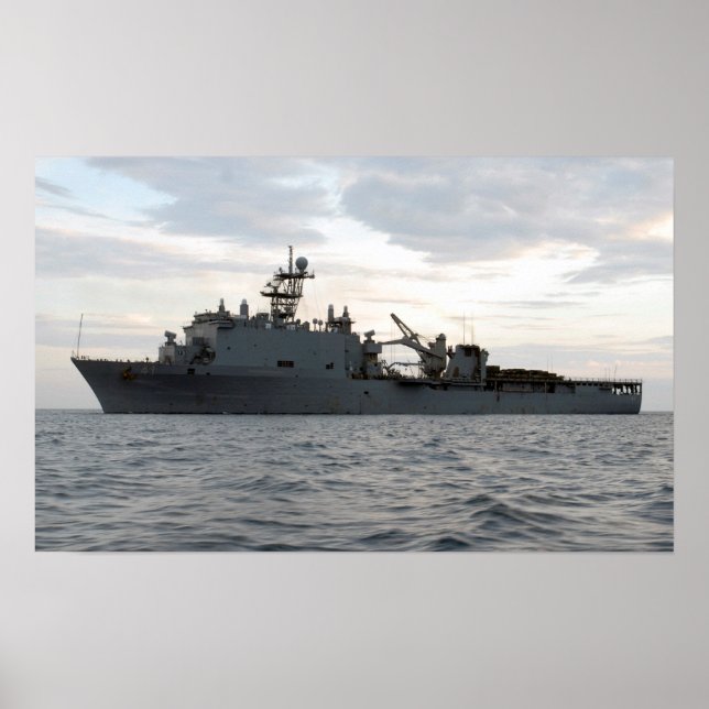 Poster USS Whidbey Island (LSD 41) (Devant)