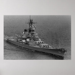 Poster USS Wisconsin (BB-64)