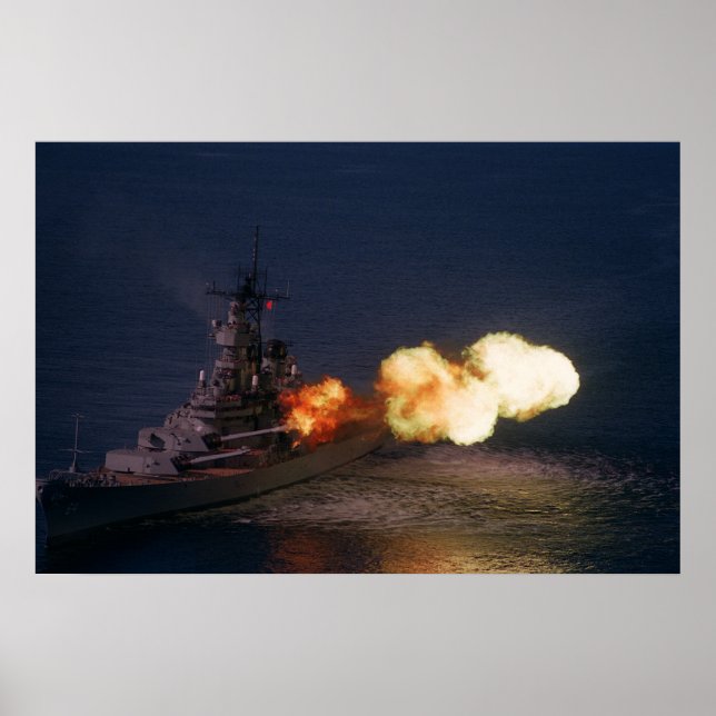 Poster USS Wisconsin (BB-64) (Devant)