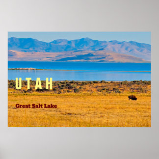 Poster UTAH  L'État du Grand Lac Salé