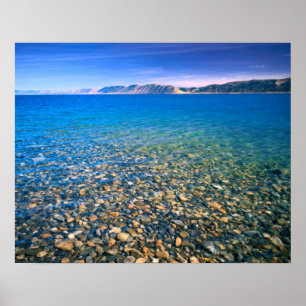 Poster UTAH. USA. Eau limpide du lac Bear
