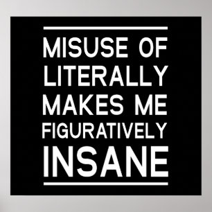 Poster Utilisation abusive de la littérature