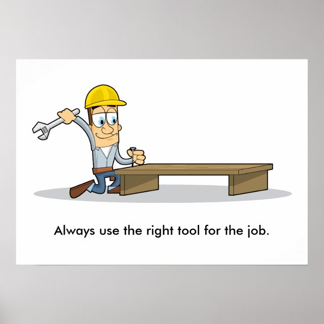 Poster Utilisation des outils à main 001 (Devant)