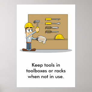 Poster Utilisation des outils de bricolage 002