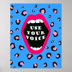 Poster Utiliser votre voix