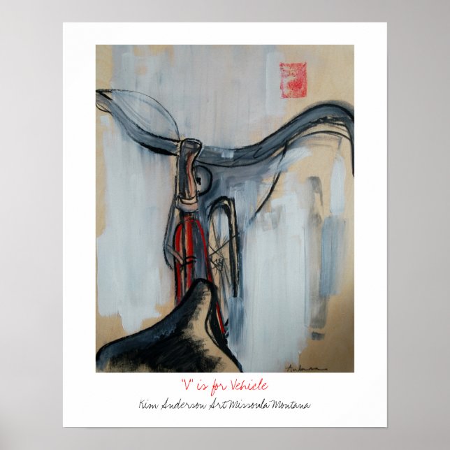 Poster V est pour le véhicule (Devant)