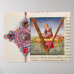 Poster 'V' initial historique représentant