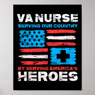 Poster VA Nurse au service de notre pays en servant les A