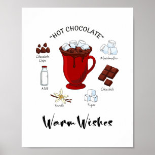 Poster Vacances Chaudes Chocolat