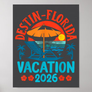 Poster Vacances de famille à Destin Floride 2026 Plage Ét
