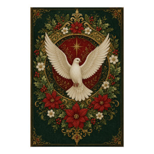 Poster Vacances de la colombe paisible