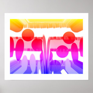 Poster Vacances d'été à la plage art