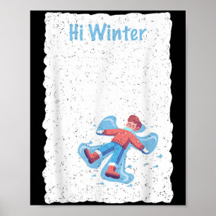 Poster Vacances d'hiver Ski Noël Ski X-mas Ski Skie