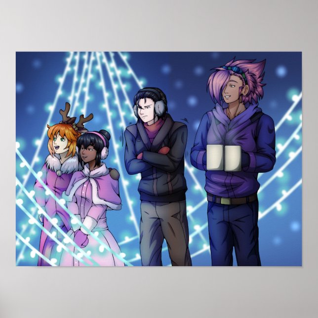 Poster Vacances en famille (Devant)