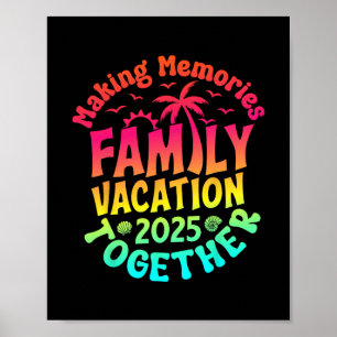 Poster Vacances en famille 2025 ambiance réunion de famil