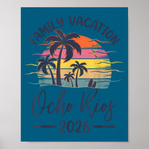 Poster Vacances en famille 2026 Été vibes Jamaïque Ocho R