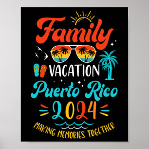 Poster Vacances en famille à Porto Rico Correspondance de