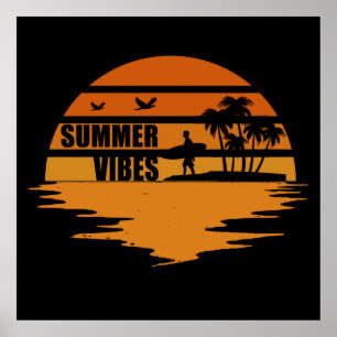 Poster vacances en famille ambiance voyage vacances voyag